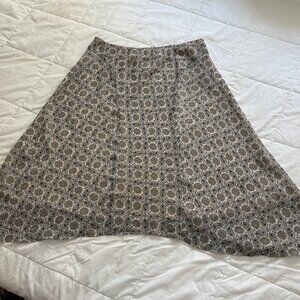 Worthington Asymmetrical Pull On‎ Skirt Elastic Waist Size Large
